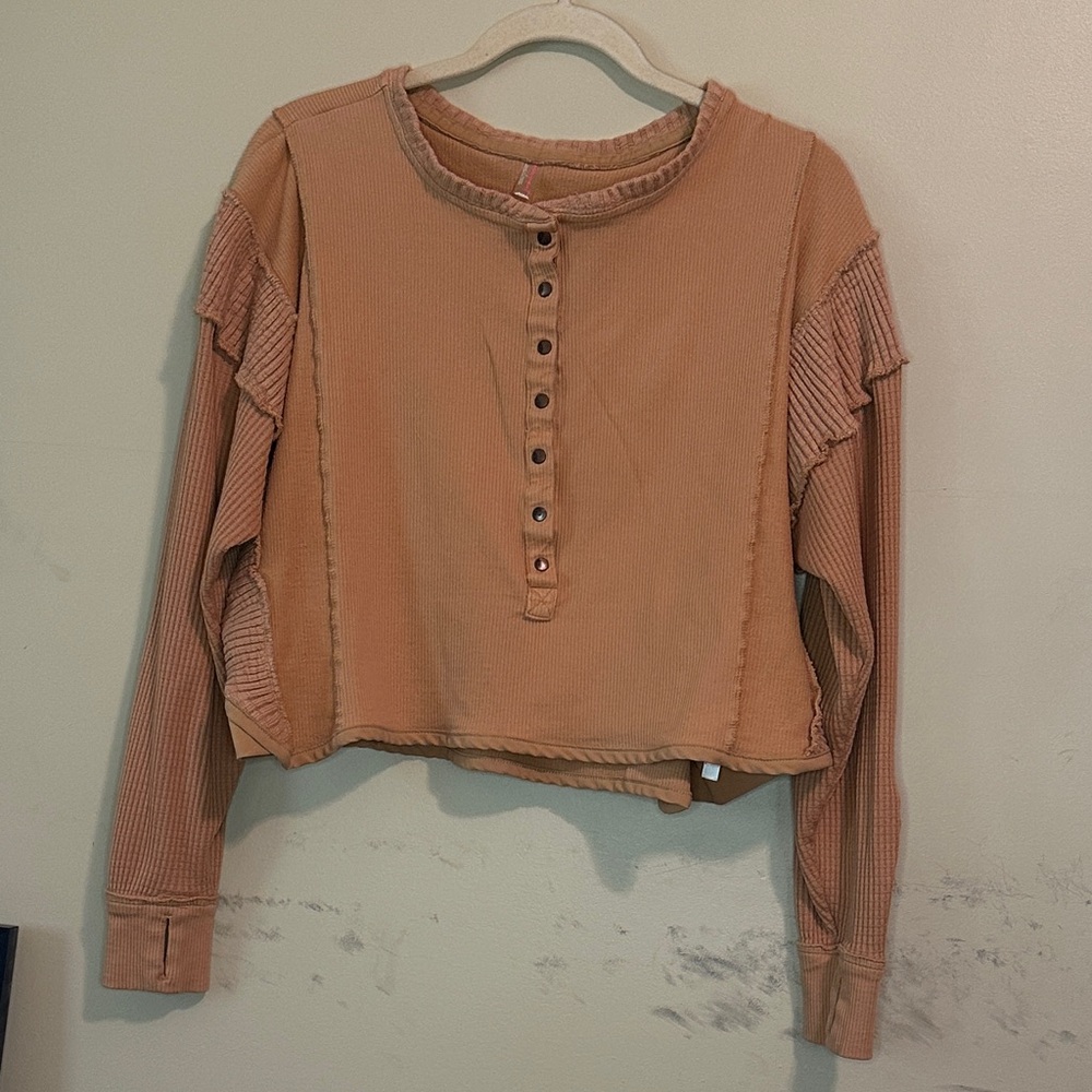 Free People Free People Movement Tan/Peach Top